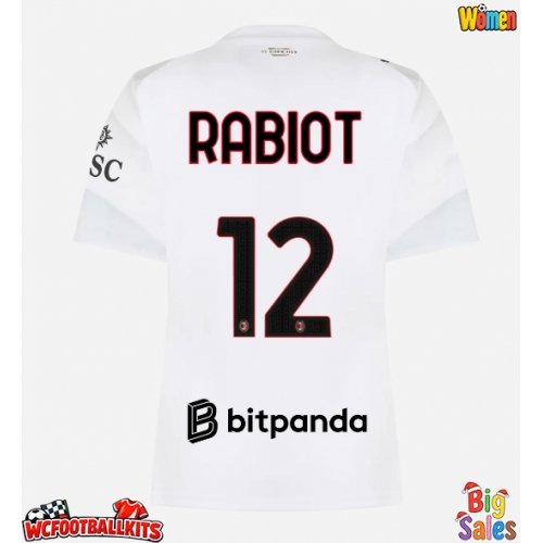 AC Milan Adrien Rabiot #12 Replica Away Stadium Shirt for Women 2026-27 Short Sleeve
